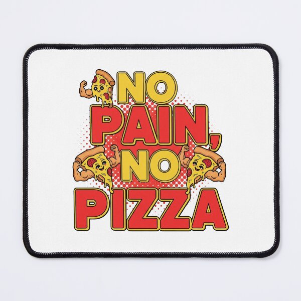 Item preview, No Pain No Pizza Funny Gym Quote designed and sold by 0bscurio.