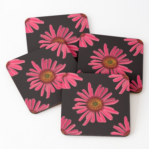 Item preview, Pink Flowers with Pattern (background & no background) designed and sold by BusyBialas.