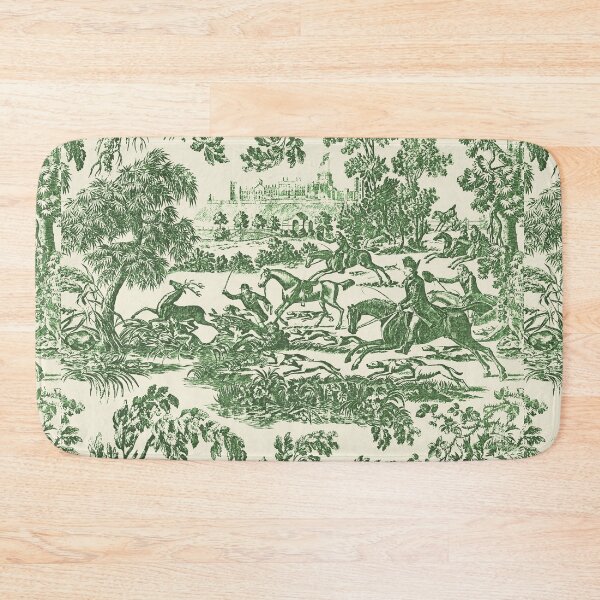 Item preview, Elegant Vintage Green Hunting Horses and Hounds designed and sold by tanjica.