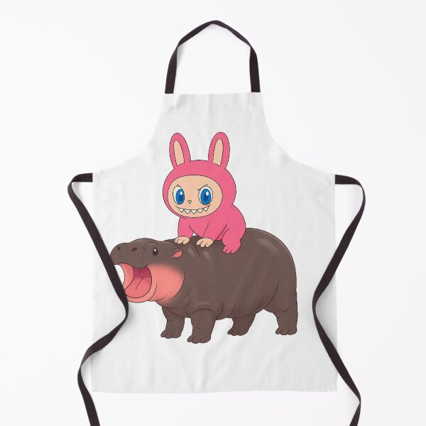 Item preview, Labubu Rides Moo Deng Macaron designed and sold by YourDreamyDesign.