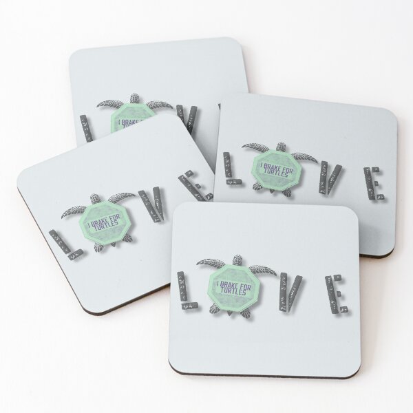 Item preview, I Love Turtles I brake for turtles I brake for critters animals funny gifts for turtles lovers and for lovers of animals designed and sold by MatthewViews.