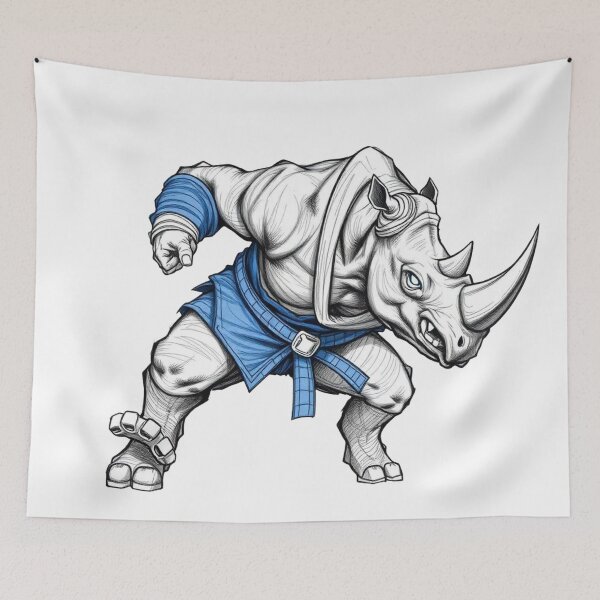 Item preview, Rhino Mat Enforcer – Smash First, Talk Later designed and sold by Martial-Art-23.