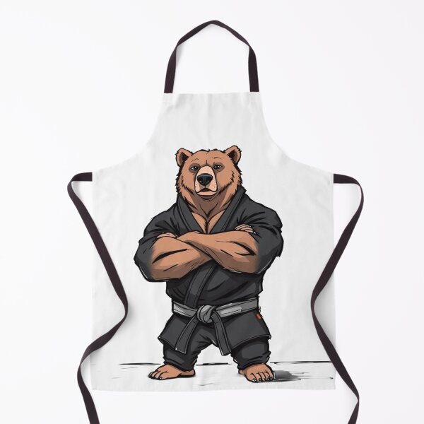 Item preview, Mat Enforcer Bear - fierce BJJ bear designed and sold by Martial-Art-23.