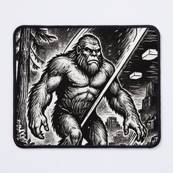 Item preview, BIGFOOT (B&W) - Warping Into Reality designed and sold by CleverCulture.