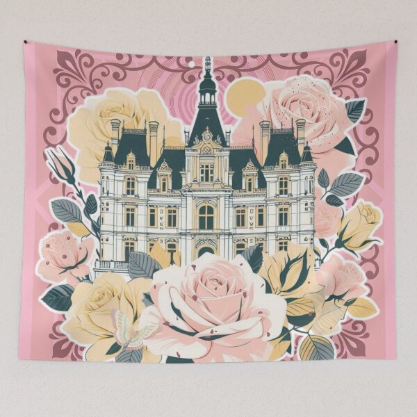 Item preview, French Castle - Modern Chateaucore Aesthetic Wall Art designed and sold by Sugar Wisdom .