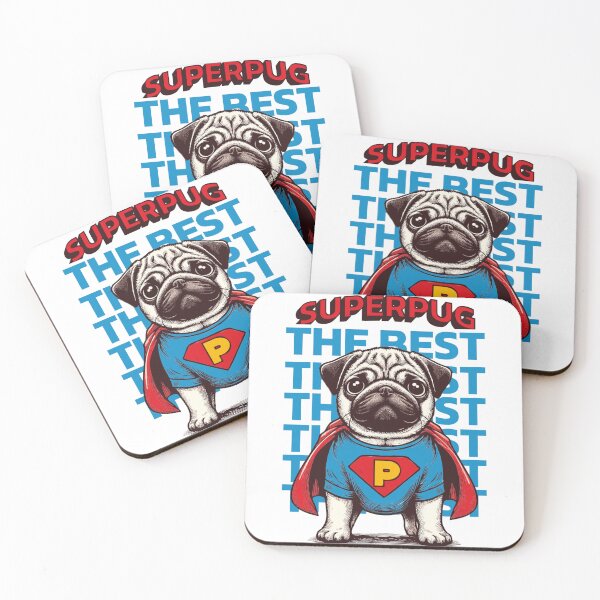 Item preview, SUPERPUG: The Best Pug Superhero- Cute Dog in Superhero designed and sold by wellie-chic.