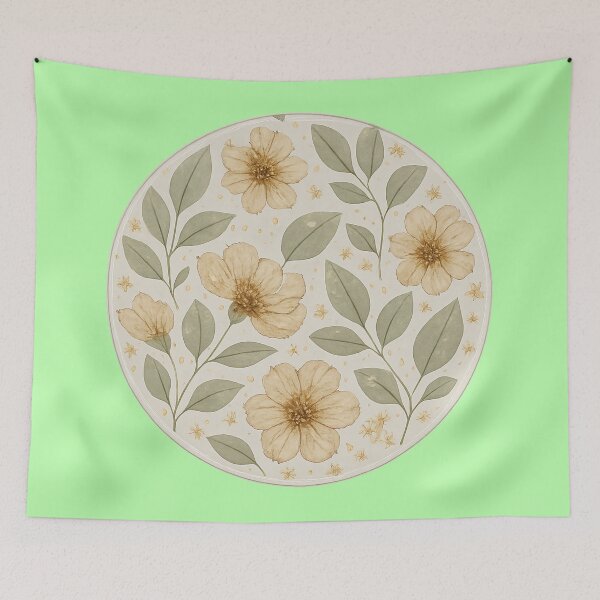 Item preview, Resin Art Botanical Pattern – Dried Flowers in Clear Epoxy Design designed and sold by Timeless Design.