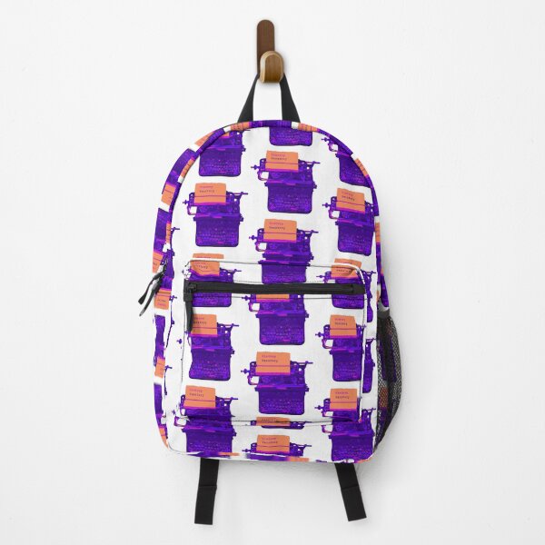 Item preview, Make History Herstory - antique typewriter bold pop colors orange purple blue vintage retro designed and sold by RabbitHoleThings.