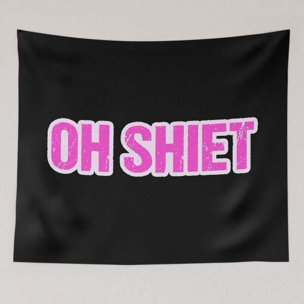 Item preview, Oh Shiet, Outlined Pink designed and sold by Memes N Lore .