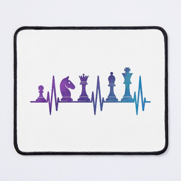 Item preview, Heartbeat Chess Piece Design in Gradient Colors designed and sold by ArtfulWeave.