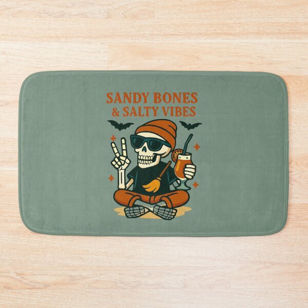 Item preview, Sandy Bones & Salty Vibes Skeleton Beach Art designed and sold by WillowPages.