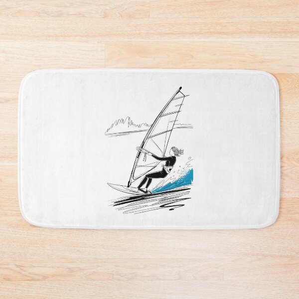 Item preview, Dynamic Female Wind Surfer Ride designed and sold by ShadowAndSlate.