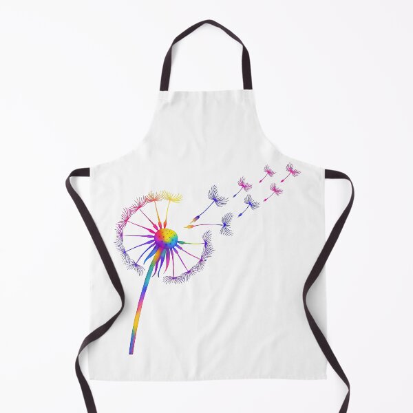 Item preview, Colorful Rainbow Dandelion Seeds Blowing in Wind designed and sold by ArtfulWeave.