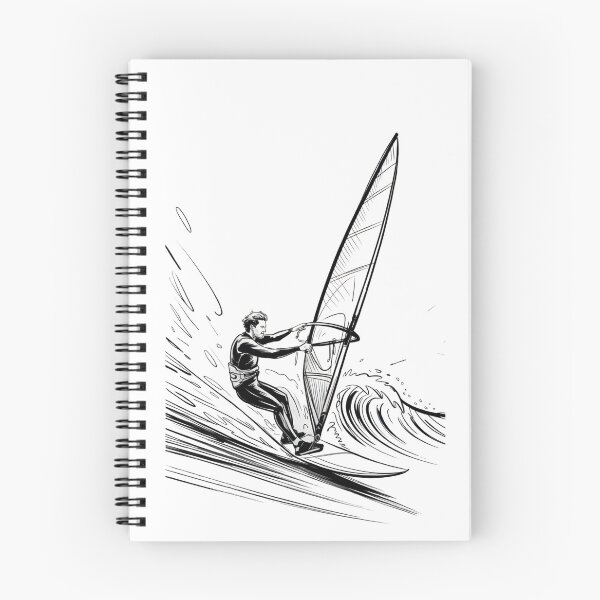 Item preview, Dynamic Male Wind Surfer Wave Ride designed and sold by ShadowAndSlate.