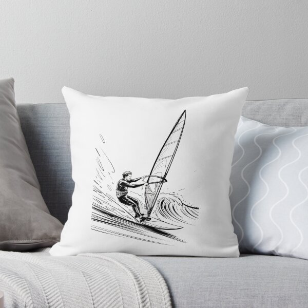 Item preview, Dynamic Male Wind Surfer Wave Ride designed and sold by ShadowAndSlate.