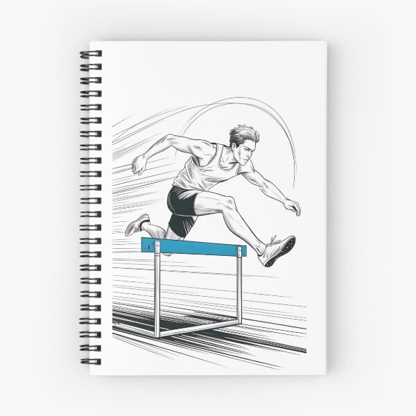 Item preview, Dynamic Male Hurdler Clear designed and sold by ShadowAndSlate.