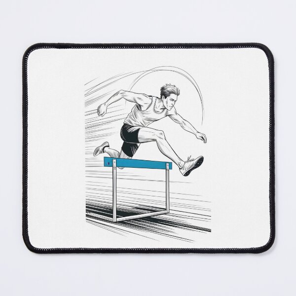 Item preview, Dynamic Male Hurdler Clear designed and sold by ShadowAndSlate.