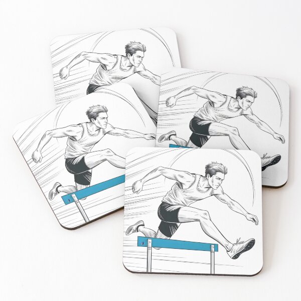 Item preview, Dynamic Male Hurdler Clear designed and sold by ShadowAndSlate.