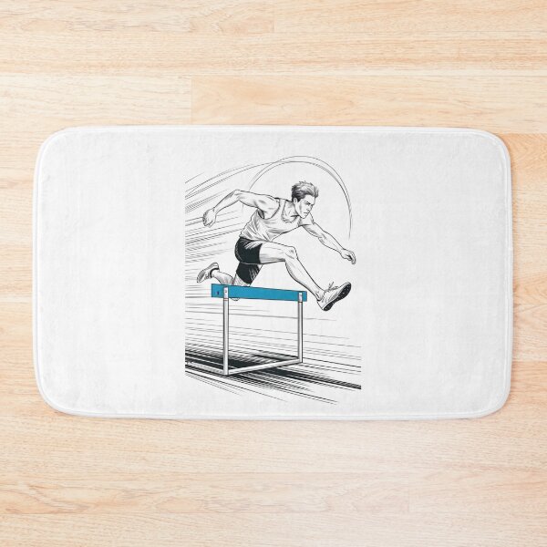 Item preview, Dynamic Male Hurdler Clear designed and sold by ShadowAndSlate.