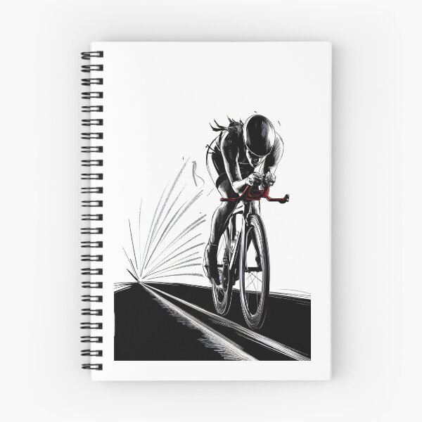 Item preview, Dynamic Female Road Cyclist Racer designed and sold by ShadowAndSlate.