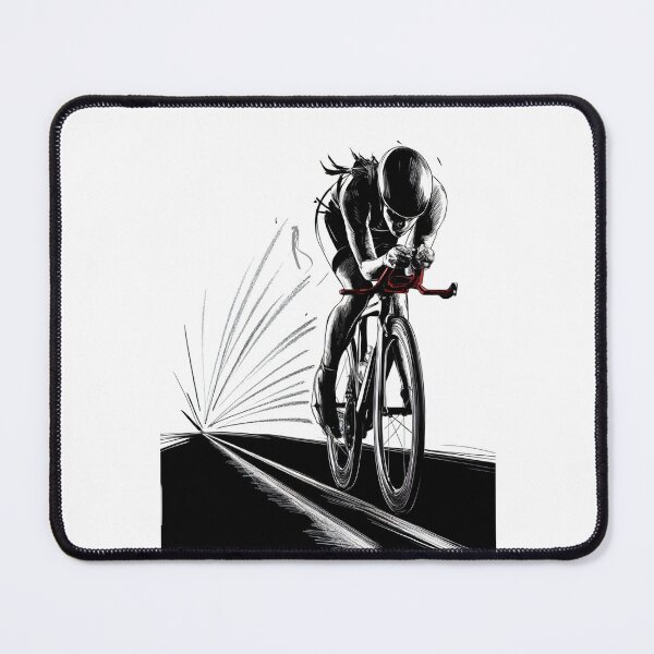 Item preview, Dynamic Female Road Cyclist Racer designed and sold by ShadowAndSlate.