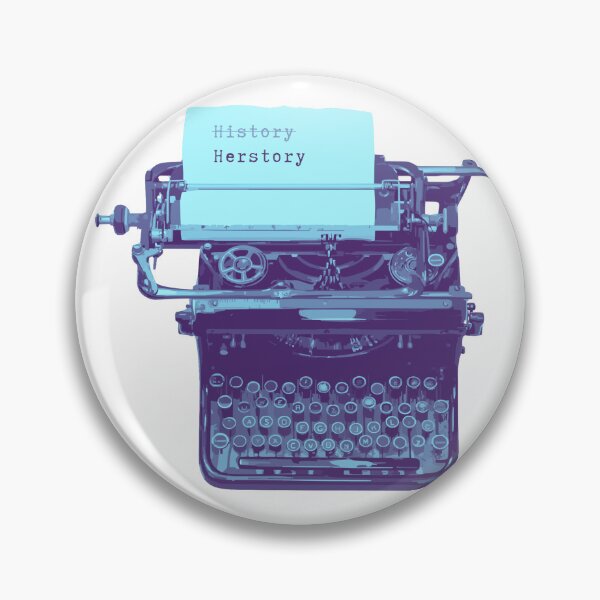 Item preview, Make History Herstory - antique typewriter bold pop colors vintage retro designed and sold by RabbitHoleThings.