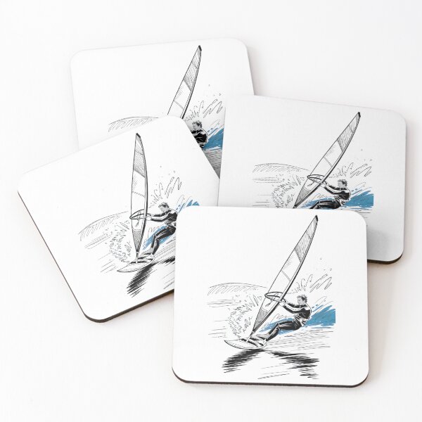 Item preview, Dynamic Male Wind Surfer Action designed and sold by ShadowAndSlate.