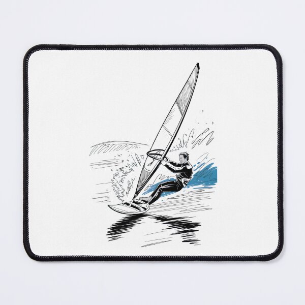 Item preview, Dynamic Male Wind Surfer Action designed and sold by ShadowAndSlate.