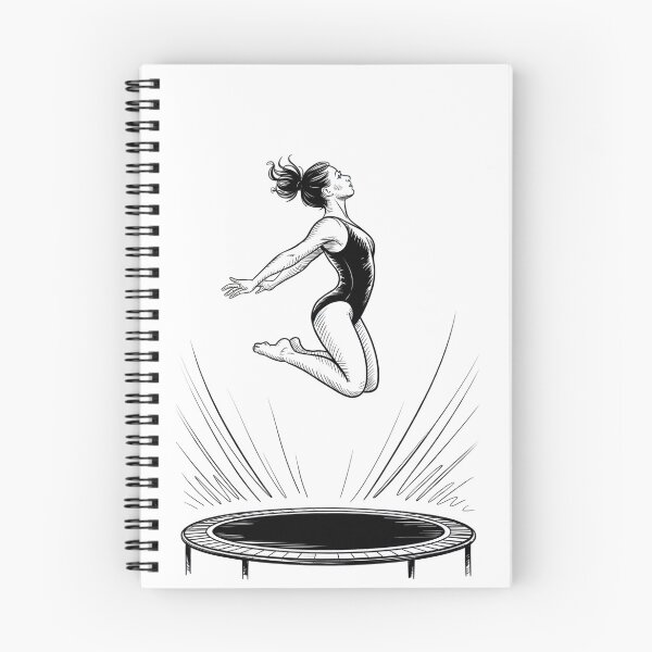 Item preview, Dynamic Female Trampolinist Jump designed and sold by ShadowAndSlate.