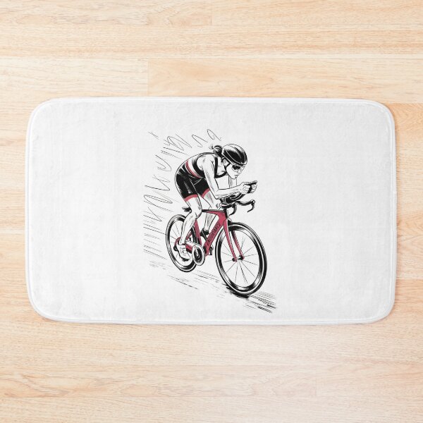 Item preview, Dynamic Female Race Cyclist Sprint designed and sold by ShadowAndSlate.