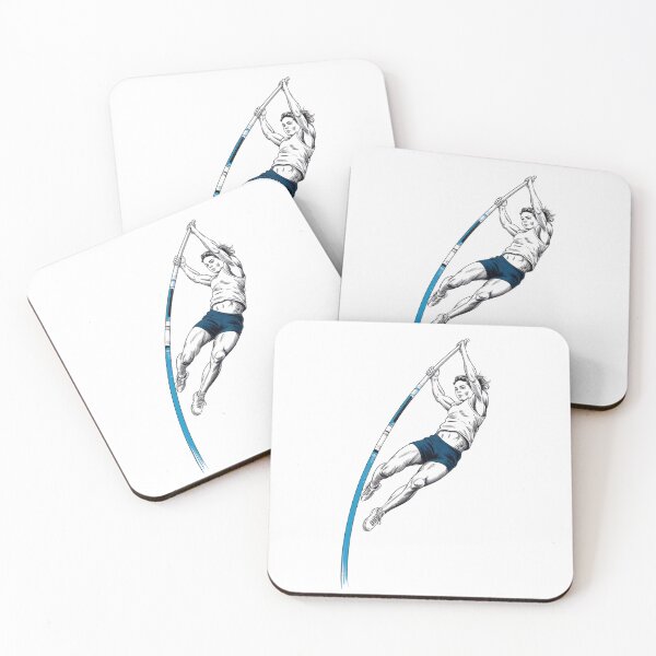 Item preview, Dynamic Female Pole Vaulter Jump designed and sold by ShadowAndSlate.