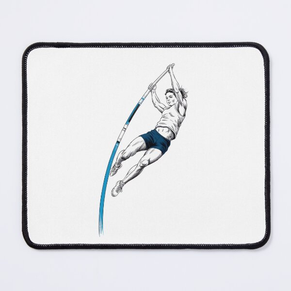 Item preview, Dynamic Female Pole Vaulter Jump designed and sold by ShadowAndSlate.
