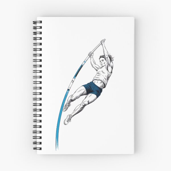 Item preview, Dynamic Female Pole Vaulter Jump designed and sold by ShadowAndSlate.
