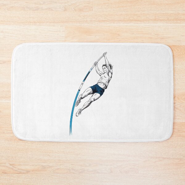 Item preview, Dynamic Female Pole Vaulter Jump designed and sold by ShadowAndSlate.
