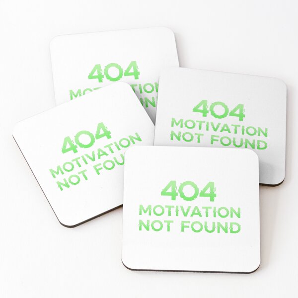 Artikelvorschau, 404 Motivation nicht gefunden – Lustiges Tech-Zitat entworfen und verkauft von 0bscurio.