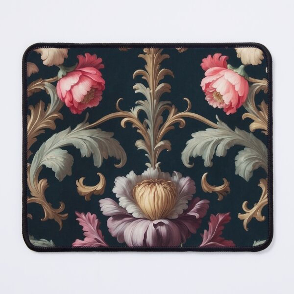 Item preview, Victorian Gothic Floral Pattern in Rich Jewel Tones – Dark Romantic Aesthetic Design designed and sold by dreamparlor.