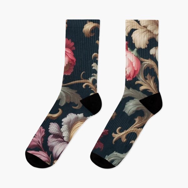Item preview, Victorian Gothic Floral Pattern in Rich Jewel Tones – Dark Romantic Aesthetic Design designed and sold by dreamparlor.