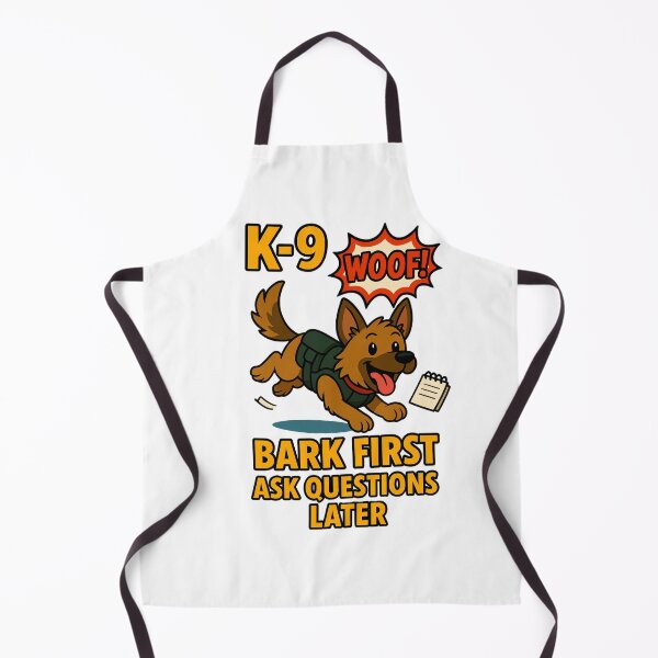 Item preview, K-9 Bark First Ask Questions Later designed and sold by RoliPictures.