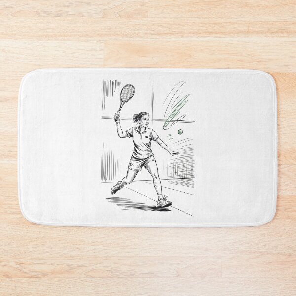 Item preview, Dynamic Female Squash Player Action designed and sold by ShadowAndSlate.