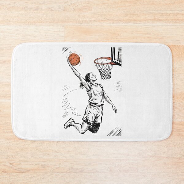 Item preview, Dynamic Female Basketball Layup designed and sold by ShadowAndSlate.