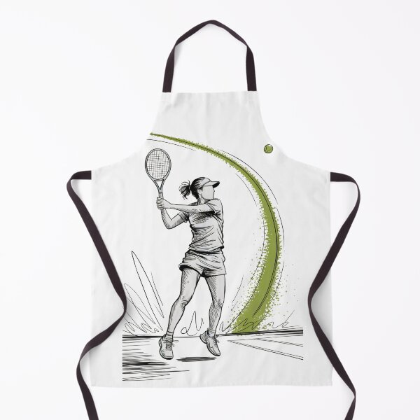 Item preview, Dynamic Female Tennis Player Forehand designed and sold by ShadowAndSlate.