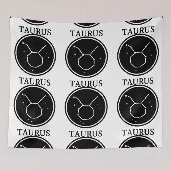 Item preview, Minimalist Taurus Constellation Zodiac Design designed and sold by ArtfulWeave.