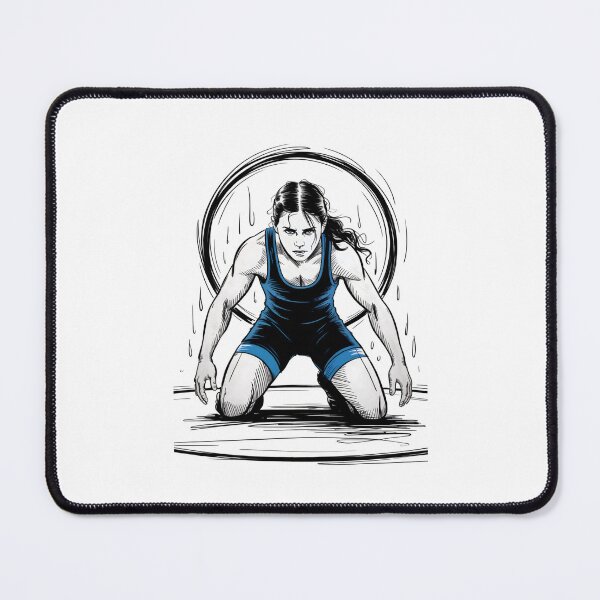 Item preview, Dynamic Female Wrestler Ready Pose designed and sold by ShadowAndSlate.