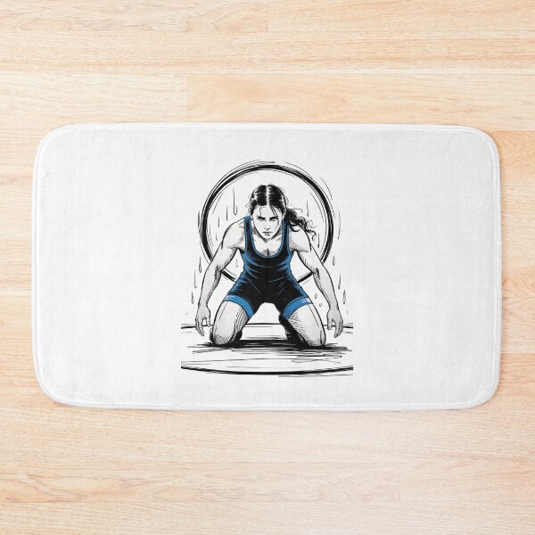 Item preview, Dynamic Female Wrestler Ready Pose designed and sold by ShadowAndSlate.