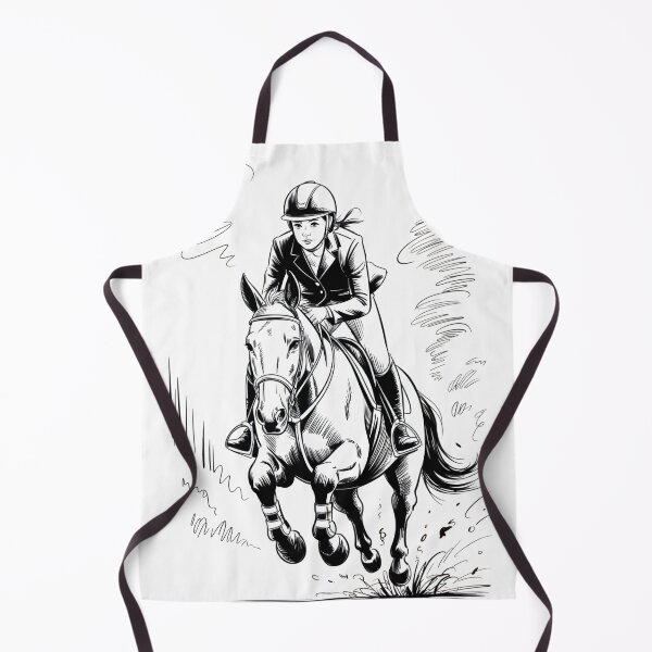 Item preview, Dynamic Female Horse Rider Jumping designed and sold by ShadowAndSlate.