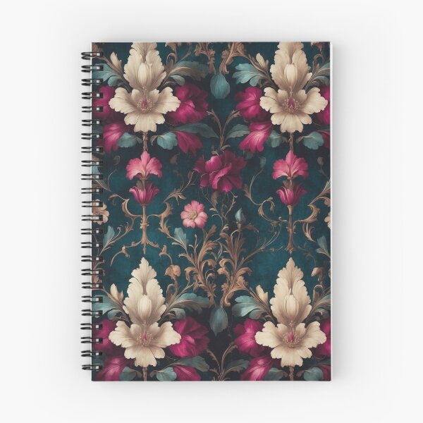 Item preview, Victorian Gothic Floral Pattern in Rich Jewel Tones – Dark Romantic Aesthetic Design designed and sold by dreamparlor.