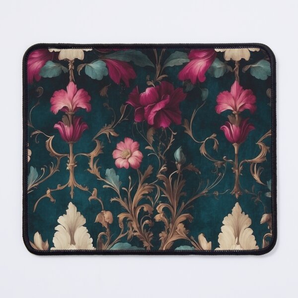 Item preview, Victorian Gothic Floral Pattern in Rich Jewel Tones – Dark Romantic Aesthetic Design designed and sold by dreamparlor.