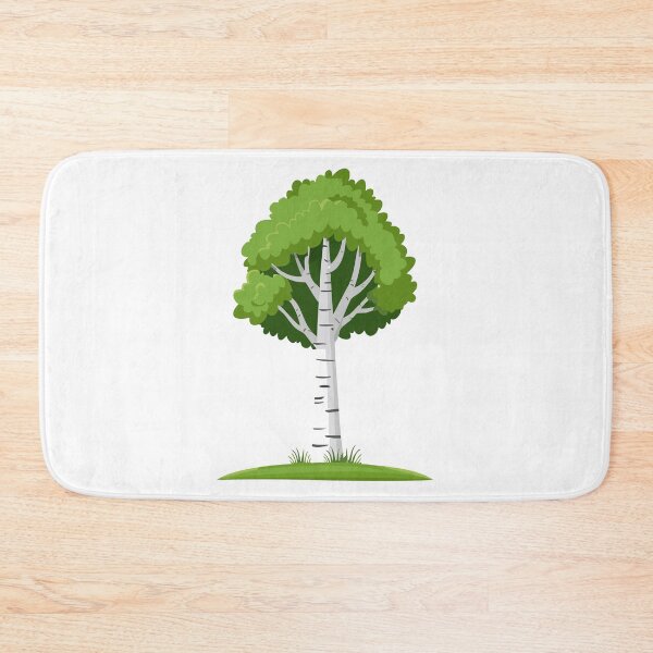 Item preview, Birch tree with leaves, spring or summer, green foliage, home, forest and garden decoration, silver birch, warty birch, European white birch, weeping birch (Betula pendula) designed and sold by Danler.