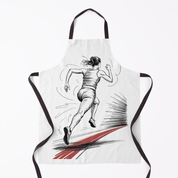 Item preview, Dynamic Female Sprinter On Track designed and sold by ShadowAndSlate.