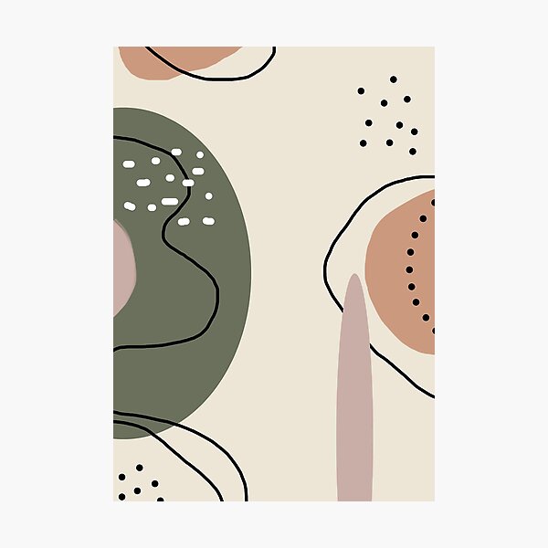 Item preview, Abstract art painting with boho colors background designed and sold by PICT  T MOSB.
